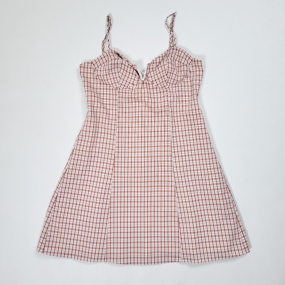 Princess polly mini dress plaid checkered shoe spaghetti straps sleeveless - Picture 6 of 6